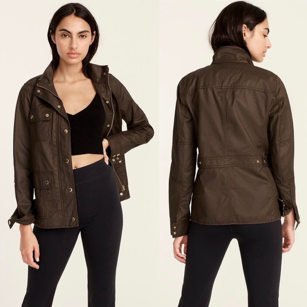 J. Crew Downtown Field Jacket size XS Mossy Brown